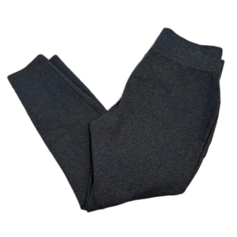 Lands' End | Women's Grey Crop Mid Rise Ponte Pant Size Small (6-8) Stretchy